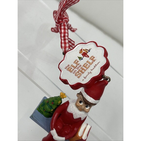 Elf On The Shelf Ornament Knee Hugger Christmas Tree Personalize - Picture 3 of 6